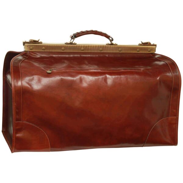 Borsa da viaggio Old America in Pelle (Grande). Marrone - immagine 3