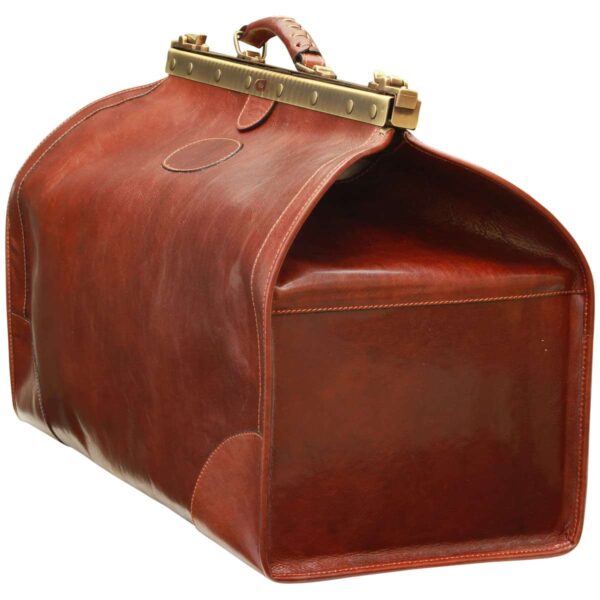 Borsa da viaggio Old America in Pelle (Grande). Marrone - immagine 4