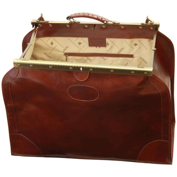 Borsa da viaggio Old America in Pelle (Grande). Marrone - immagine 7
