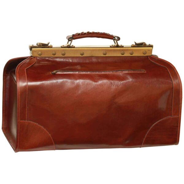 Borsa da viaggio Old America in Pelle (Media). Marrone - immagine 3