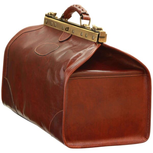 Borsa da viaggio Old America in Pelle (Media). Marrone - immagine 4