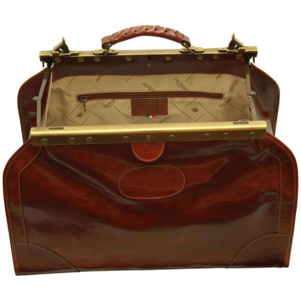 Borsa da viaggio Old America in Pelle (Media). Marrone - immagine 5