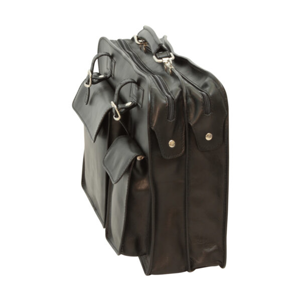 Cartella in pelle nera - immagine 3
