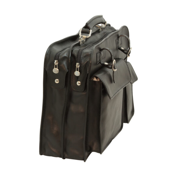 Cartella in pelle nera - immagine 4