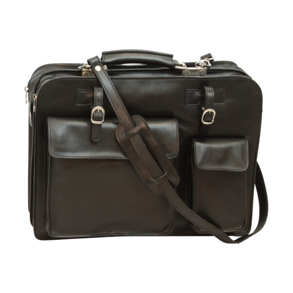 Cartella in pelle nera - immagine 5