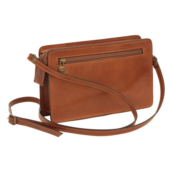 Borsello in pelle - Marrone - immagine 5