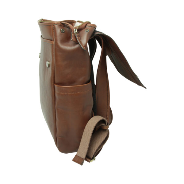 Zaino in pelle. Castagna - immagine 6