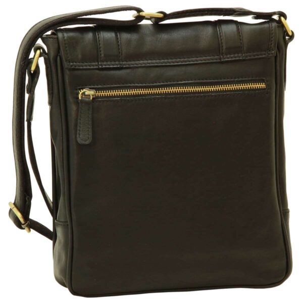 Borsa a tracolla in pelle. Nero - immagine 2