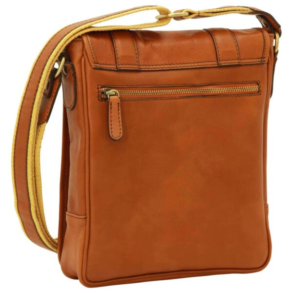 Borsa a tracolla in pelle. Gold - immagine 2