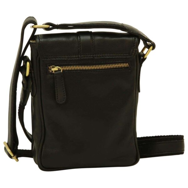 Borsa a tracolla in pelle. Nero - immagine 2
