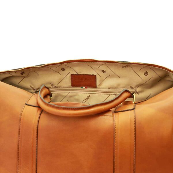 Borsa Messenger in in vitello nappato. Gold - immagine 2
