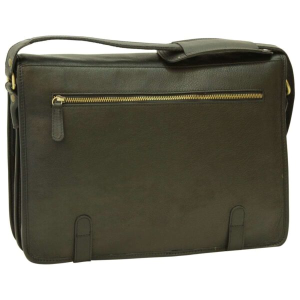 Borsa Messenger in vitello nappato. Nero - immagine 2