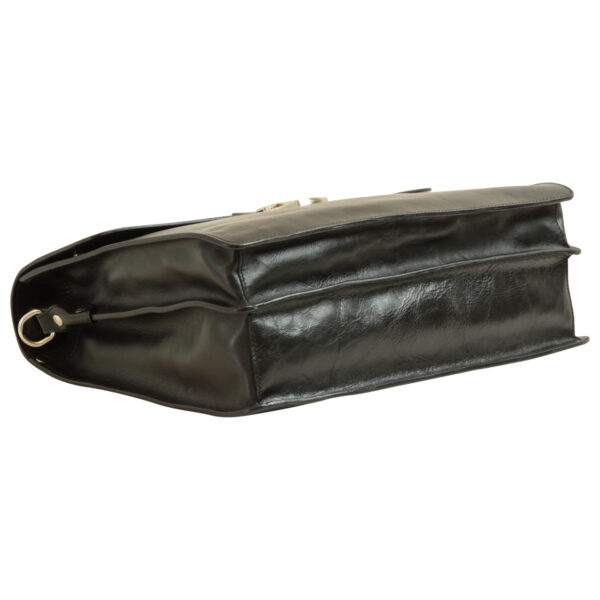 Cartella in Pelle per Laptop. Nero - immagine 2