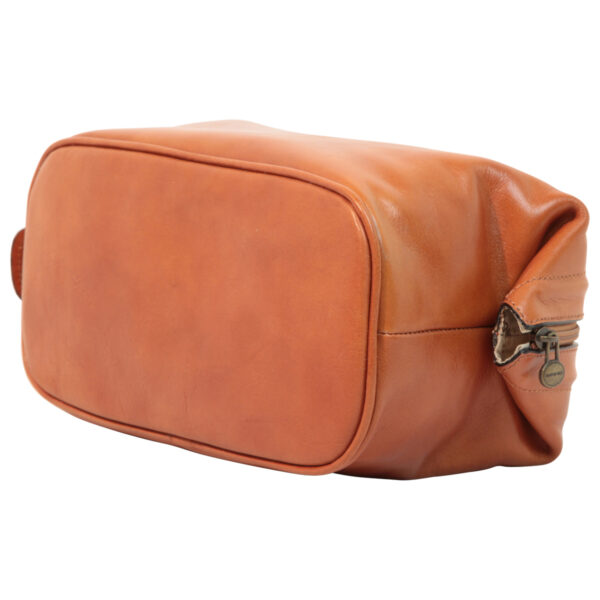 Beauty case in pelle. Marrone Coloniale - immagine 3