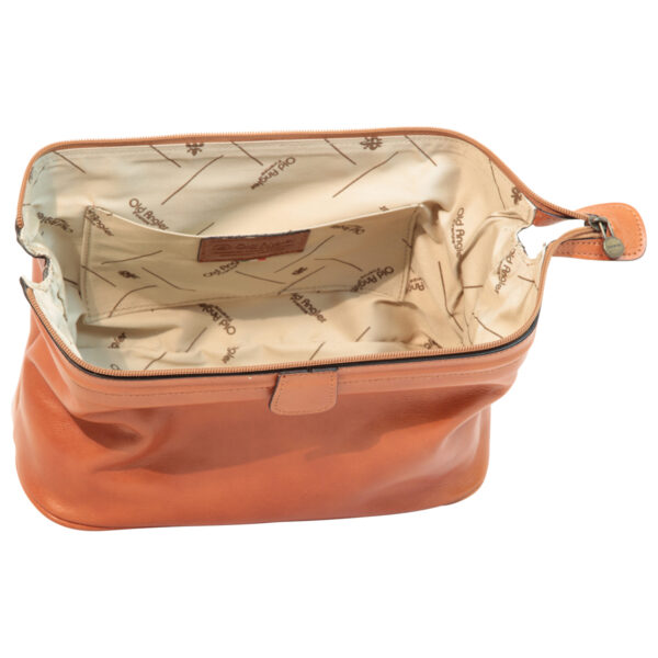 Beauty case in pelle. Marrone Coloniale - immagine 5