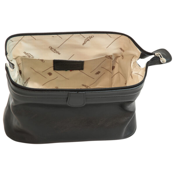 Beauty case in pelle. Nero - immagine 5