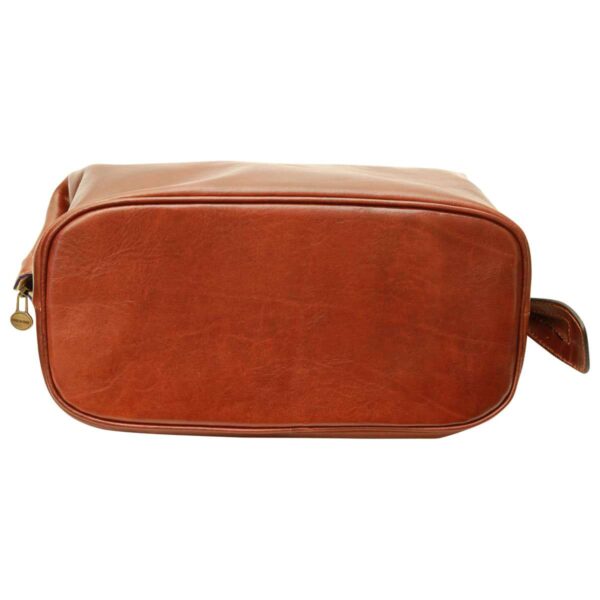 Beauty case in pelle. Marrone - immagine 5