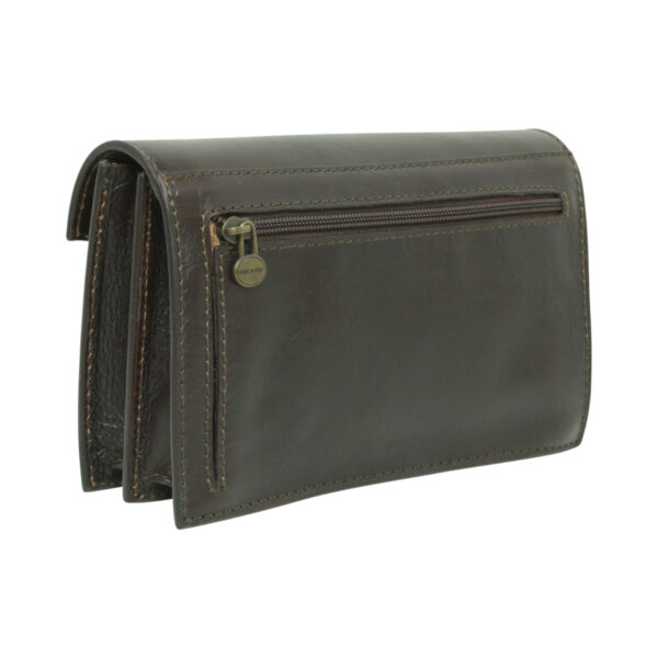 Clutch in pelle. Testa di moro - immagine 3