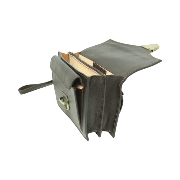 Clutch in pelle. Testa di moro - immagine 4