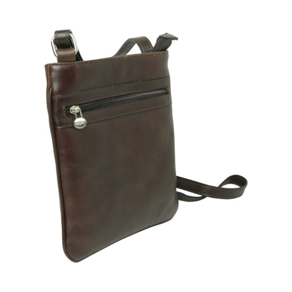 Borsa a tracolla in pelle. Testa di moro - immagine 2