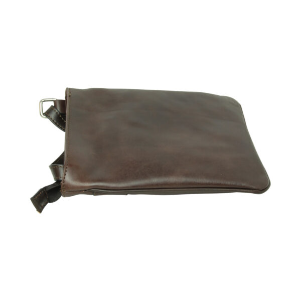 Borsa a tracolla in pelle. Testa di moro - immagine 3