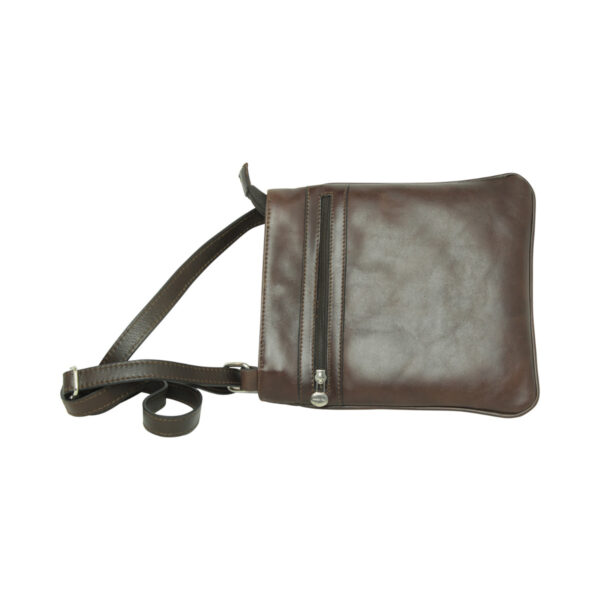 Borsa a tracolla in pelle. Testa di moro - immagine 4