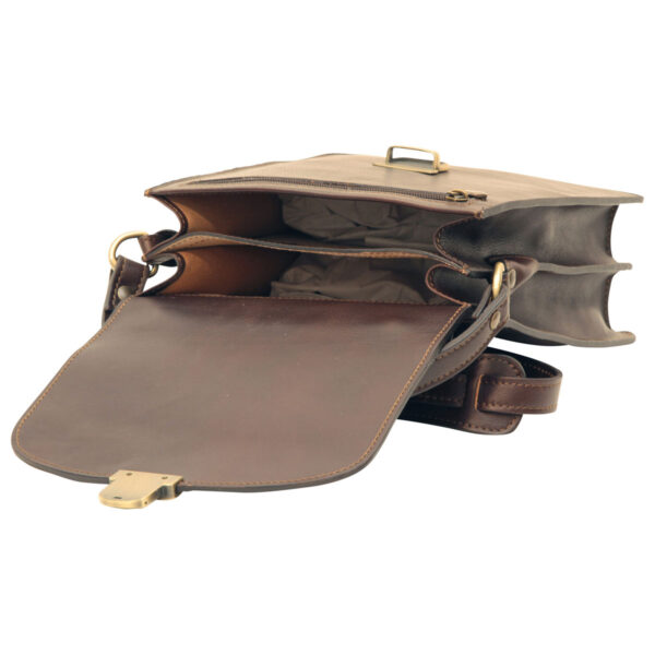 Classica II Borsa a tracolla. Marrone Scuro - immagine 6