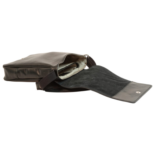 Borsa in pelle per I-Pad. Nero - immagine 4
