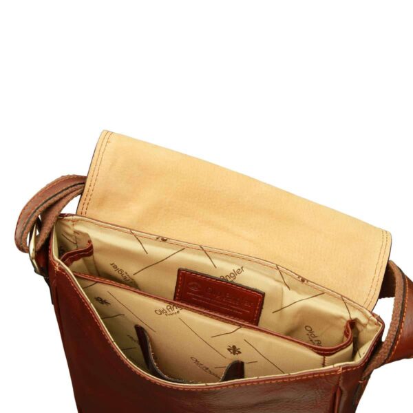 Borsa in pelle per I-Pad. Marrone - immagine 2