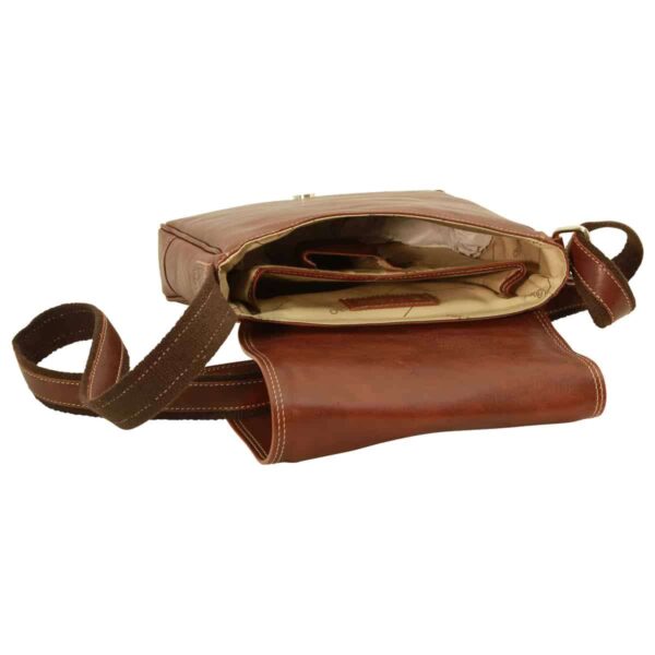 Borsa in pelle per I-Pad. Castagna - immagine 3