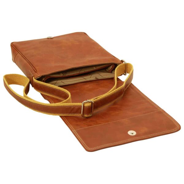 Borsa in pelle per I-Pad. Marrone Coloniale - immagine 4