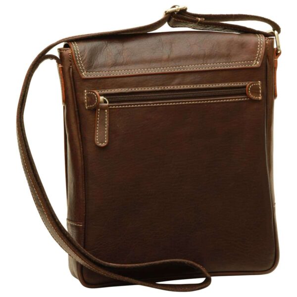 Borsa in pelle per I-Pad. Marrone Scuro - immagine 2