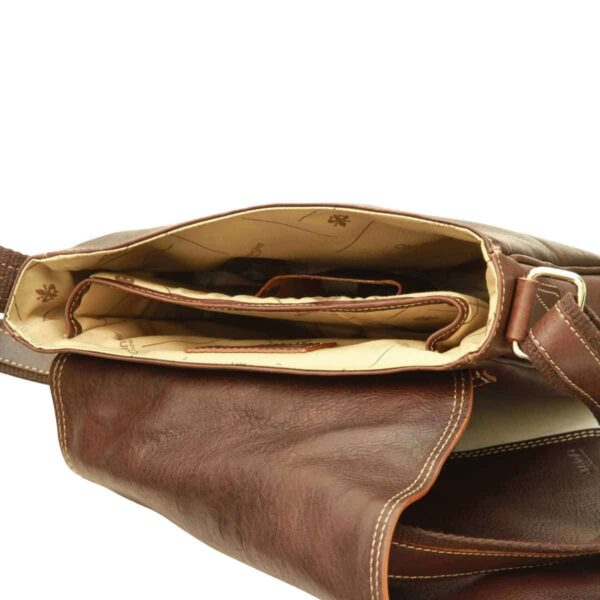 Borsa in pelle per I-Pad. Marrone Scuro - immagine 3