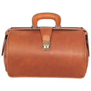 Borsa da Medico in pelle. Marrone Coloniale