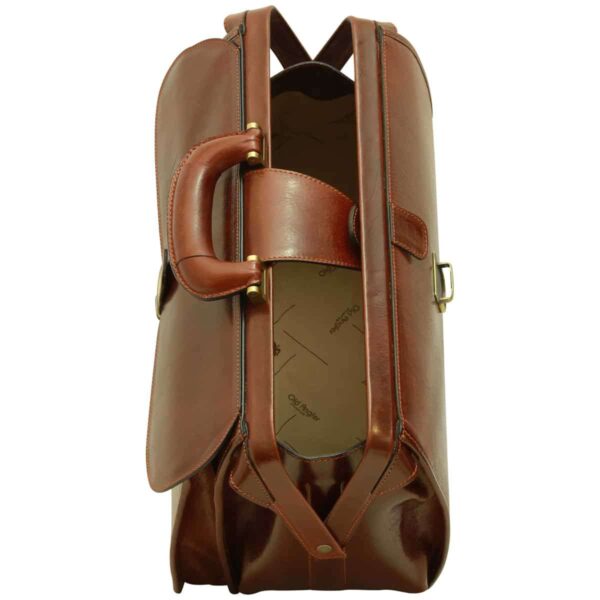 Borsa da Medico in pelle. Marrone - immagine 4