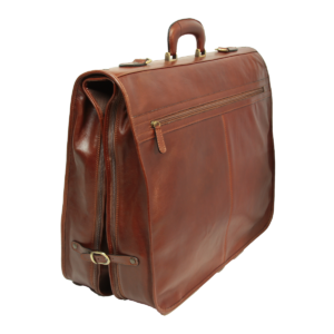 Porta-abiti in pelle. Marrone