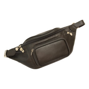 Marsupio in pelle. Nero