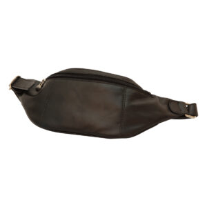 Marsupio in pelle. Nero