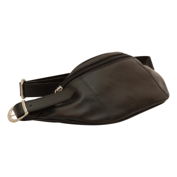 Marsupio in pelle. Nero - immagine 2