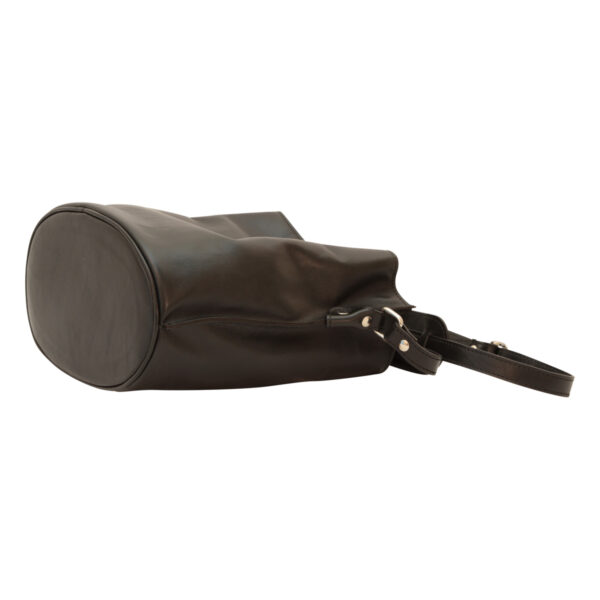 Borsa a tracolla in pelle. Nero - immagine 4