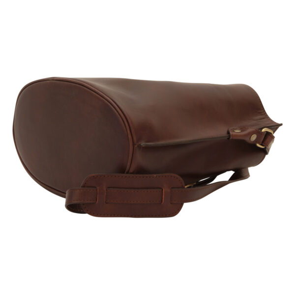 Borsa a tracolla in pelle. Testa di moro - immagine 3