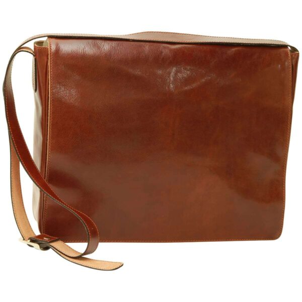 Messenger in Pelle. Marrone