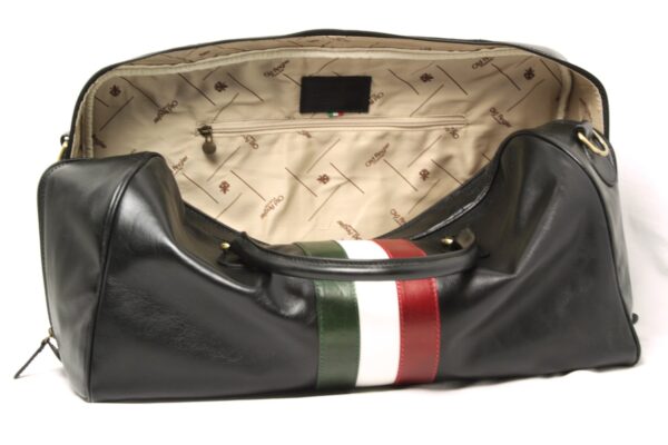 Borsone in pelle. Nero - immagine 5