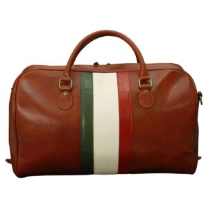 Borsone in pelle. Marrone Bruciato