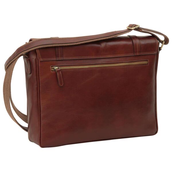Messenger con chiusura magnetica. Marrone - immagine 2