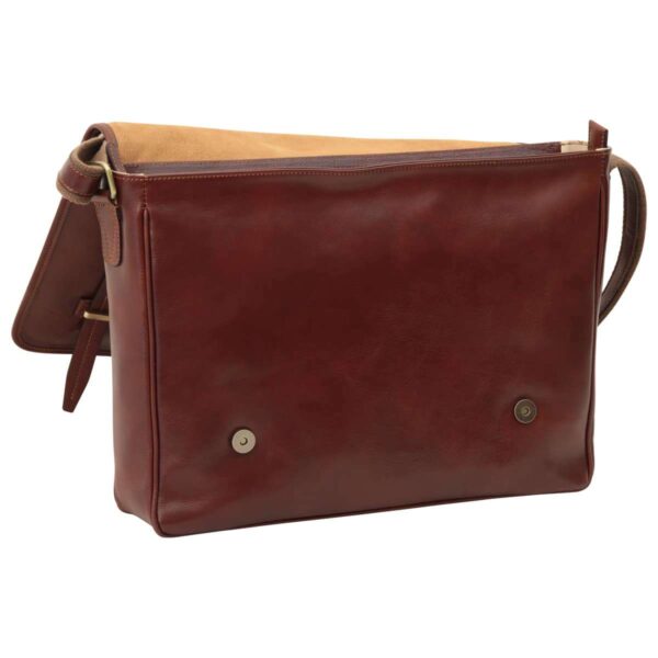 Messenger con chiusura magnetica. Marrone - immagine 3