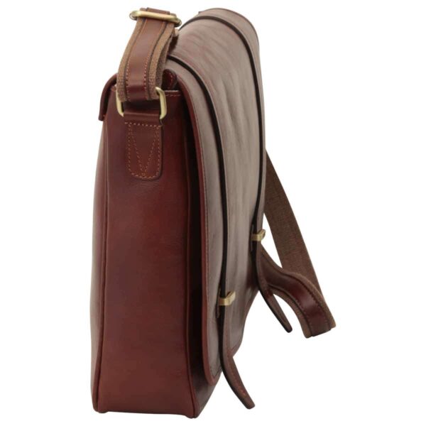 Messenger con chiusura magnetica. Marrone - immagine 4