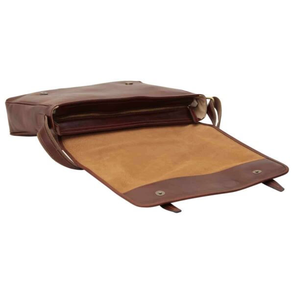Messenger con chiusura magnetica. Marrone - immagine 5