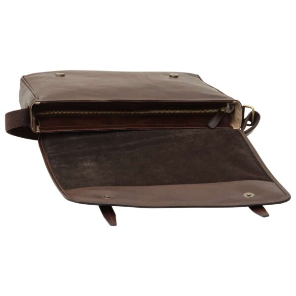 Messenger con chiusura magnetica. Marrone Scuro - immagine 5