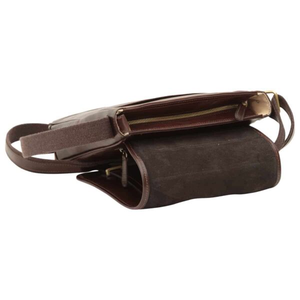 Messenger con doppia chiusura magnetica. Marrone Scuro - immagine 5